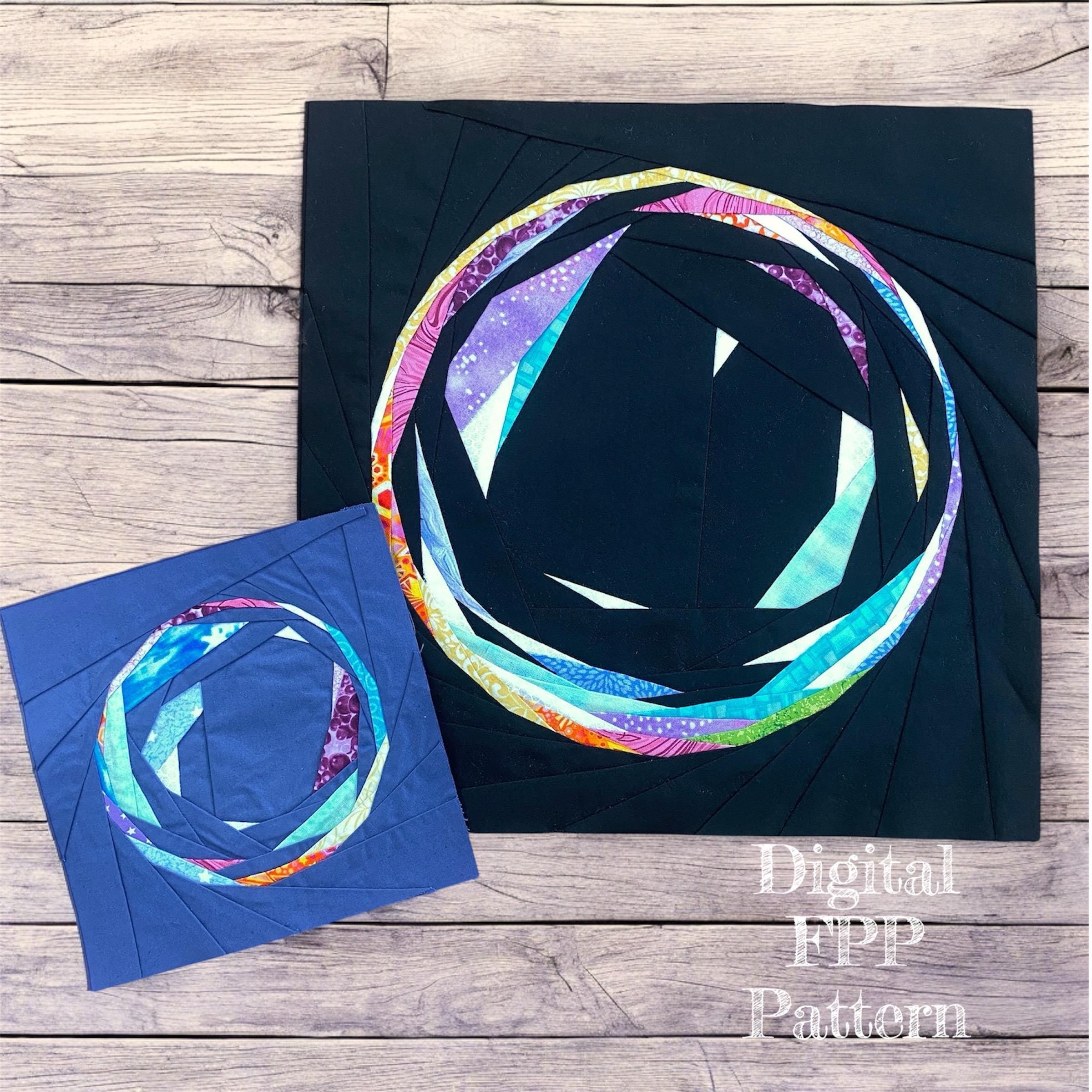 Little Bubble Quilt Block Pattern and Bonus Baby Bubble Pattern, Foundation Paper Piecing (PDF Download)