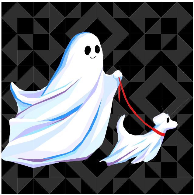 On a Midnight Stroll Quilt Pattern, Foundation Paper Piecing (PDF Download)