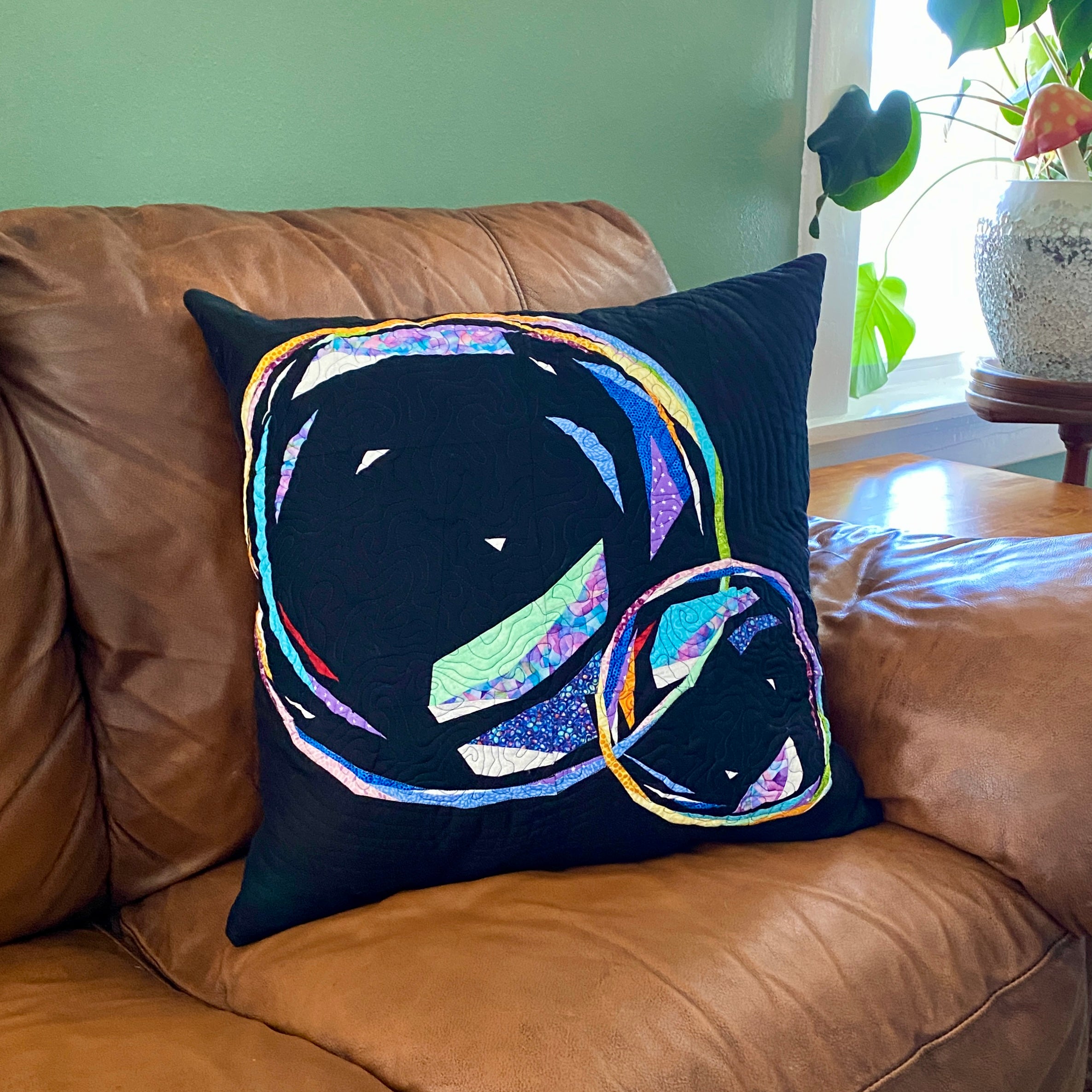 Double Bubbles Mini Quilt Pattern, Foundation Paper Piecing (PDF Download)