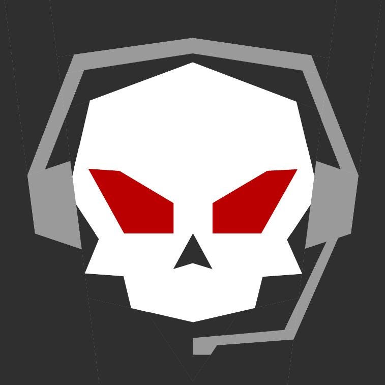 Death Gamer Skull Quilt Block Pattern, Foundation Paper Piecing (PDF Download)