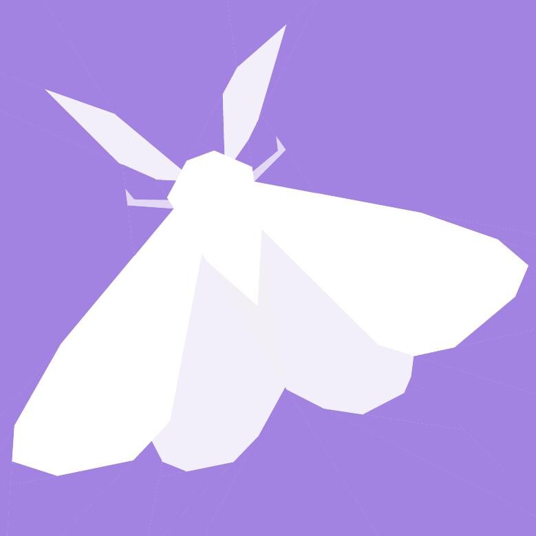 White Moth Quilt Block Pattern, Foundation Paper Piecing (PDF Download)