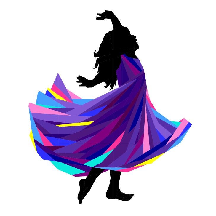 Dancing with Joy Wall Quilt Pattern, Foundation Paper Piecing (PDF Download)