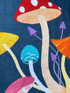 Fanciful Fungi Quilt Pattern (Twin Size), Foundation Paper Piecing (Digital Download)