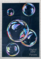 Patchwork Bubbles Quilt Pattern, Foundation Paper Piecing (PDF Download)