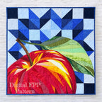 Apple of His Eye Wall Quilt Pattern, Foundation Paper Piecing (PDF Download)