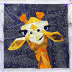 Goofy Giraffe Quilt Block Pattern, Foundation Paper Piecing (PDF Download)