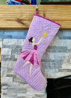 En Pointe FPP Quilted Christmas Stocking Pattern: Foundation Paper Piecing (PDF Download)