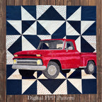 Country Roads Wall Quilt Pattern: Foundation Paper Piecing (PDF Download)