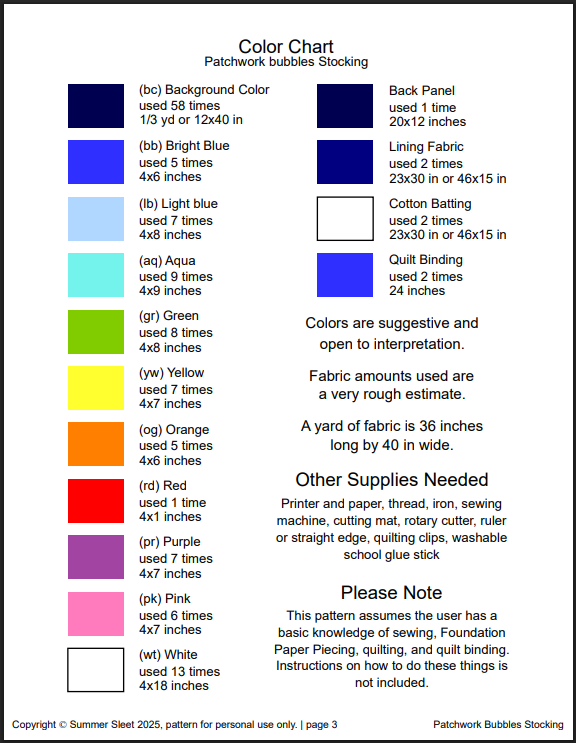 Patchwork Bubbles FPP Quilted Christmas Stocking Pattern: Foundation Paper Piecing (PDF Download)