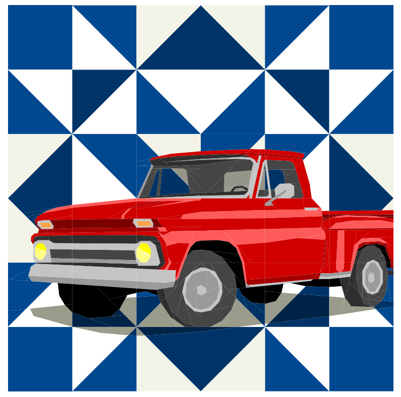 Country Roads Wall Quilt Pattern: Foundation Paper Piecing (PDF Download)