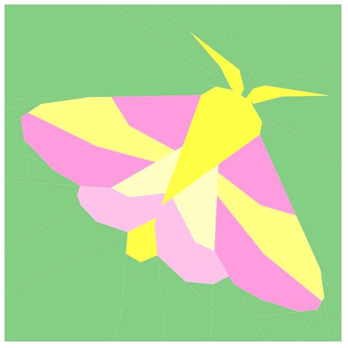 Rosy Maple Moth Quilt Block Pattern (PDF Download)