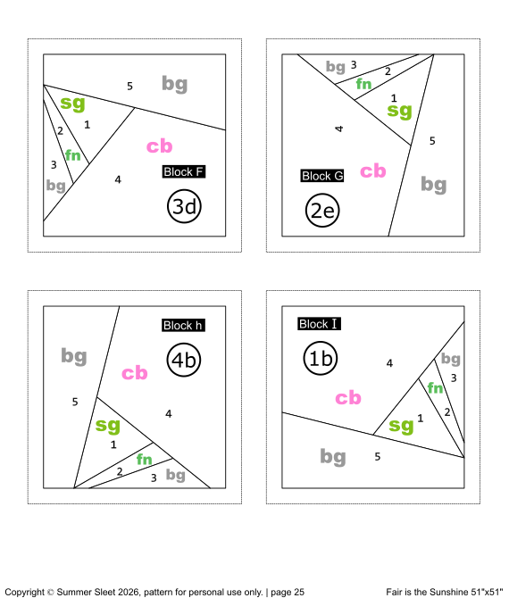 Fair is the Sunshine Quilt Pattern (PDF Download)