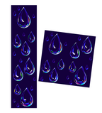 14" Rain Drops Quilt Blocks Pattern, Drip Dribble Drizzle and Drop (Digital Download)