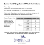 Li'l Drip Quilt Block Pattern, Single Section FPP (Digital Download)