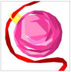 The Pink Bauble FPP Quilt Block Pattern, 12" & 16" Square, Christmas Ornament (PDF Download)