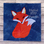 Mr Fox Quilt Block Pattern, Foundation Paper Piecing (PDF Download)