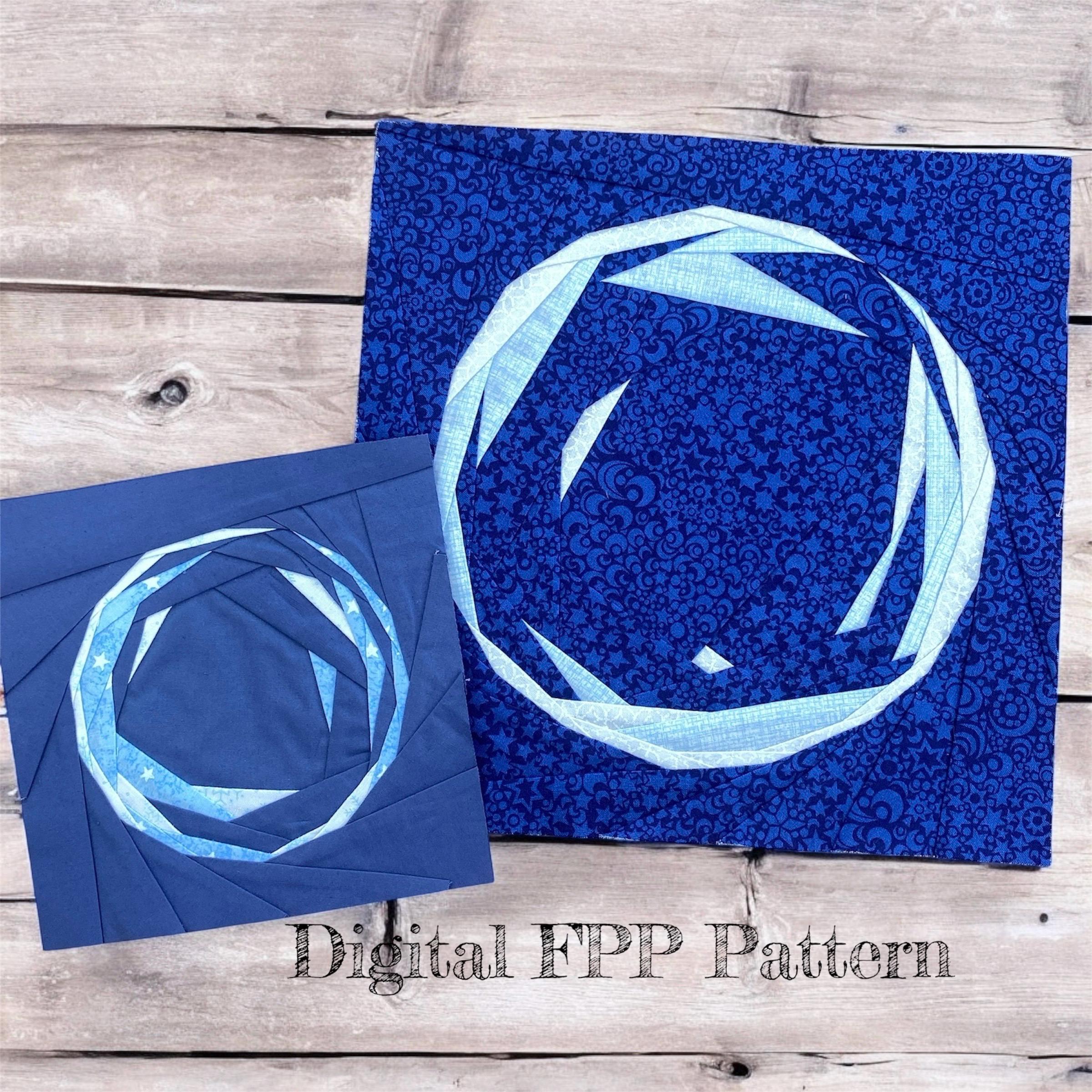 Little Blue Bubble Quilt Block Pattern and Bonus Baby Bubble Pattern, Foundation Paper Piecing (Includes Bonus 6" (PDF Download)