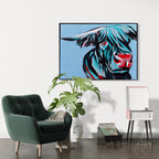 Blue Coo Wall Quilt Pattern, Foundation Paper Piecing (PDF Download)