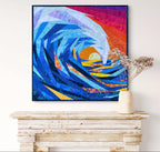 Ocean Sunset Wall Quilt Pattern, Foundation Paper Piecing (PDF Download)